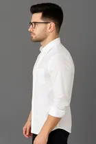 Cotton Blend Solid Full Sleeves Shirt for Men 