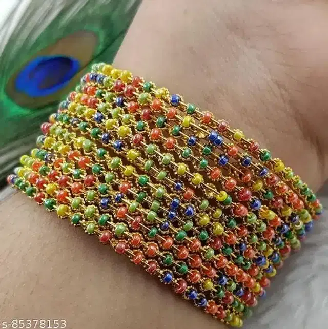 Trendy Bangles for Women (Gold, 2.2)