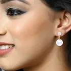 Vighnaharta Fancy Wear Cz Alloy White Drop Earring 