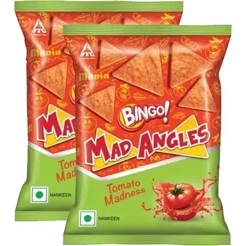 Bingo Mad Angles Tomato Madnes Namkeen 2X60 g (Set Of 2)