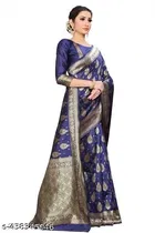 Banarasi Silk Zari Woven Saree for Women 