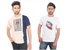 Men's Round Neck Printed T-shirt 