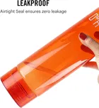 CELLO H2O Round Unbreakable Plastic Water Bottle 1 Liter, Orange