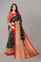 Yashika Women Art Silk Casual Sarees With Unstitched Blouse Piece 