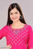 Viscose Rayon Printed Kurti for Women 