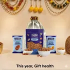Navguni Almond Nonpareil (Gold) 200 g , Navguni Roasted Salted Cashew 35 g , Navguni Roasted Salted Almonds 35 g , Designer Potli