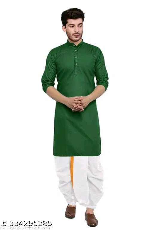Kurta for Men (Green, XL)