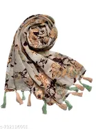 Chiffon Scarves for Women, Multicolor, Pack of 6