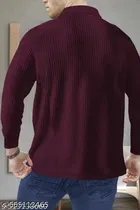 Cotton Blend T-shirt for Men, Maroon 