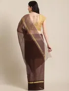 Polycotton Dyed/ Washed Saree for Women 