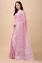 Women's Embelished Saree with Unstiched Blouse 