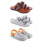Combo of Flipflops with Sliders & Clogs for Men 