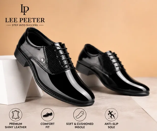 Derbys Shoes for Men (Black, 7)