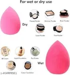 Makeup Beauty Blender Puffs, Multicolor, Pack of 2