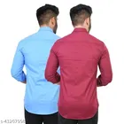 Cotton Blend Solid Shirts for Men, Multicolor 