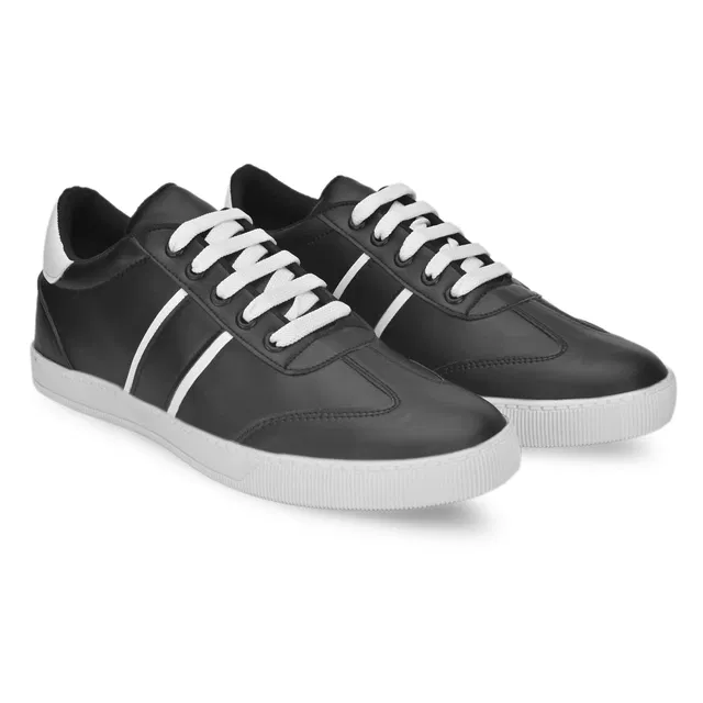 Casual Shoes for Men (Black, 8)