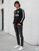 Poly Blend T-shirt for Men, Black 