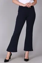 Lycra Solid Trouser for Women 