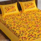 Cotton Double Bedsheet with 2 Pillow Cover 