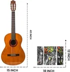 Wooden Modern Art Self Adhesive Wall Painting 