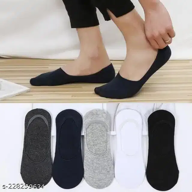 Cotton Socks for Men (Multicolor, Set of 5)