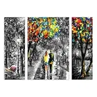 Wooden Modern Art Self Adhesive Wall Painting 