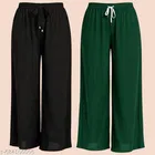 Palazzo Pants for Women, Pack of 2 