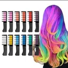 Temporary Bright Hair Color Cream Comb (Multicolor, Pack of 12)