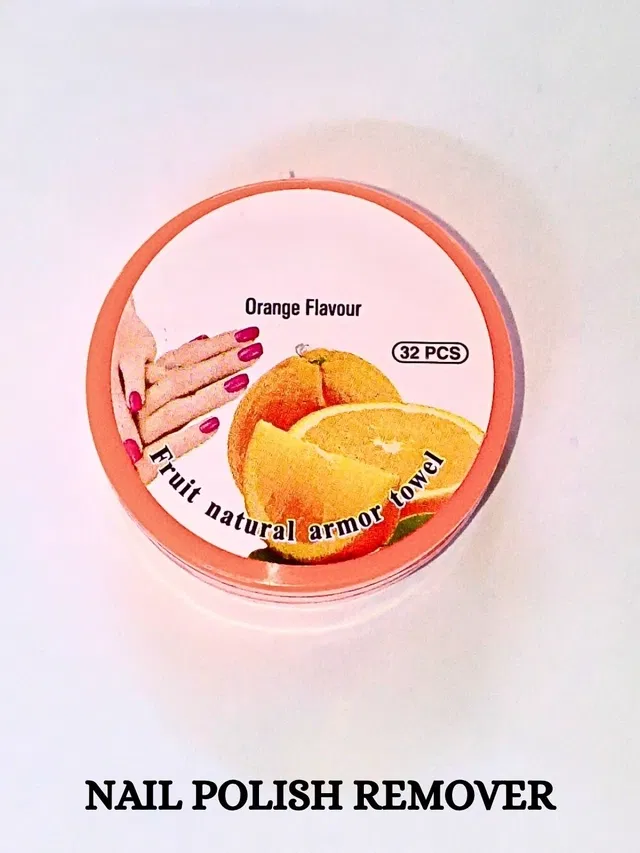 Basicare Nail Polish remover wipes Orange Fragrance 30 wipes