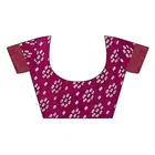 ग्रबस्टेकर लिनन बांधनी प्रिंटेड साड़ी 