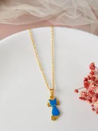 Gold Plated Chain & Pendant for Women & Girls 