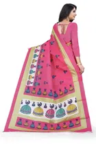 Khadi Silk Printed Saree for Women 