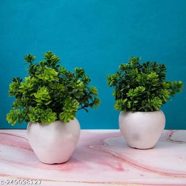Plastic Artificial Flower (Multicolor, Pack of 2)