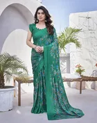 Chiffon Printed Saree for Women 