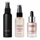 Makeup Fixer, London + Hi lighter + Bottle Primer, Pack of 3