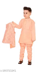 Cotton Blend Sherwani for Boys 