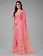 Georgette Foil Printed Saree for Women 