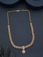 Zircon Gold-plated Necklace Set for Women 