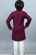 Embellished Rayon Kurta Set for Boys 