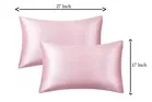 Grover Silk Pillow Cover Pink 17x27inch Pack of 2