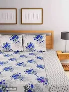 Glace Cotton 85x85 Inch Double Bedsheet with 2 Pillow Cover 