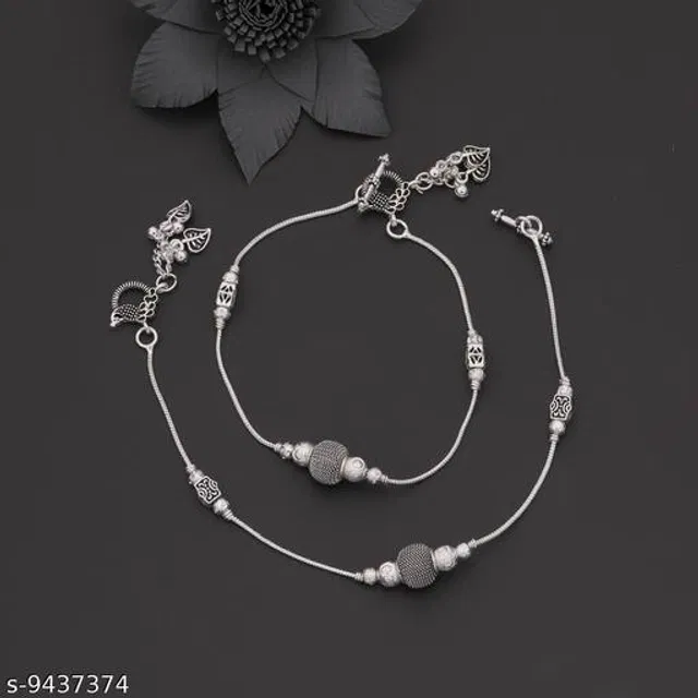Alloy Anklets for Women (Multicolor, Set of 1)