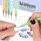 Plastic Nail Art Dotting Pens (Multicolor, Pack of 5)