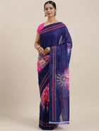 Georgette Printed Saree for Women 