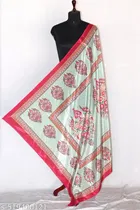 Art Silk Printed Dupatta for Women & Girls, Multicolour 