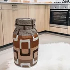 Homewatica Gas Cyliner cover Geomoetry Brown Pack of 1