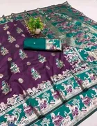 Cotton Blend Baluchari 