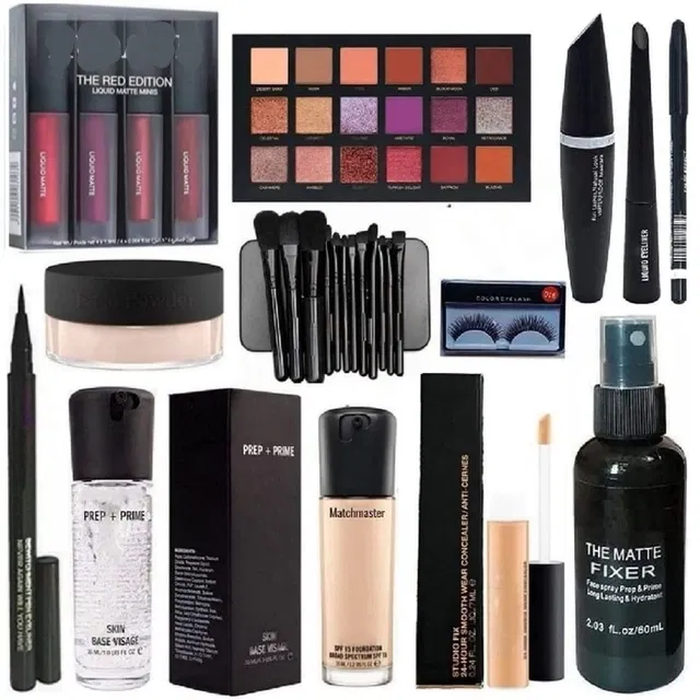 Face Makeup Combo for Women, Multicolor, Set of 1