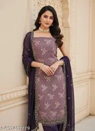 Embroidered Anarkali Party Suit for Women 