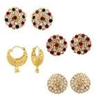 Gold Plated Designer Earrings Set for Women & Girls 